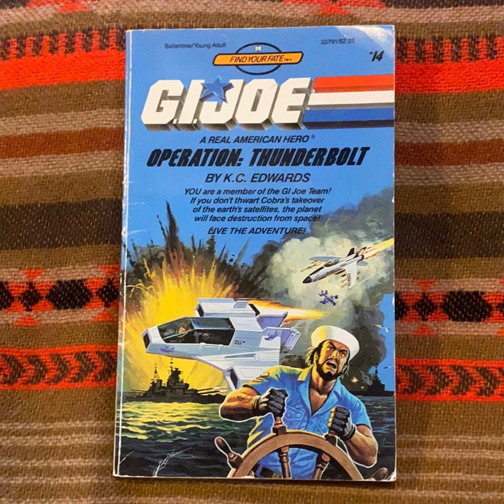 GI Joe A Real American Hero Operation Thunderbolt Choose your  adventure #14.